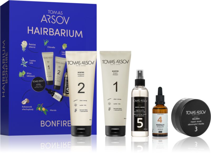 Tomas Arsov Bonfire HAIRBARIUM set cadou pentru păr