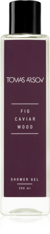 Tomas Arsov Fig Caviar Wood gel parfumat pentru duș cu efect revigorant 200 ml