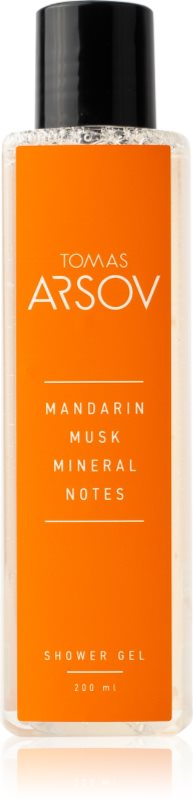 Tomas Arsov Mandarin Musk Mineral Notes Shower gel gel parfumat pentru duș cu parfum Mandarin 200 ml