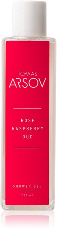 Tomas Arsov Rose Raspberry Oud gel parfumat pentru duș cu zmeură 200 ml