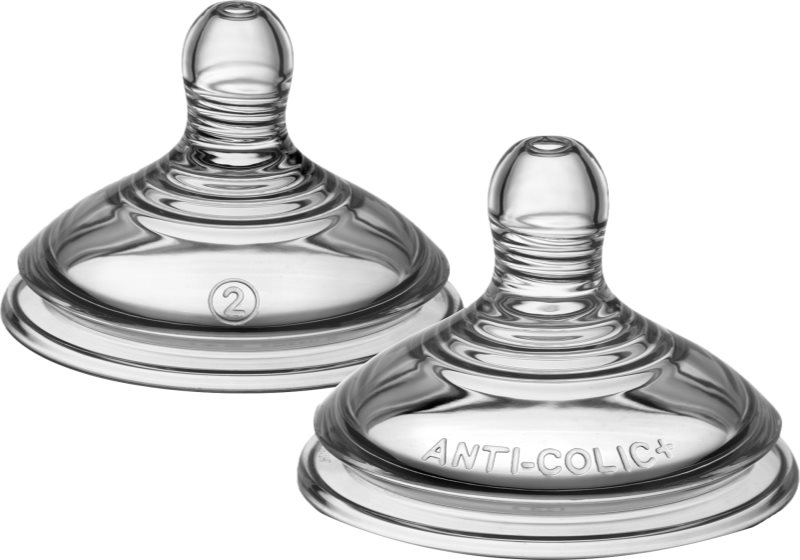 Tommee Tippee Closer To Nature Advanced Anti-colic Teat tetină pentru biberon Medium Flow 3m+ 2 buc