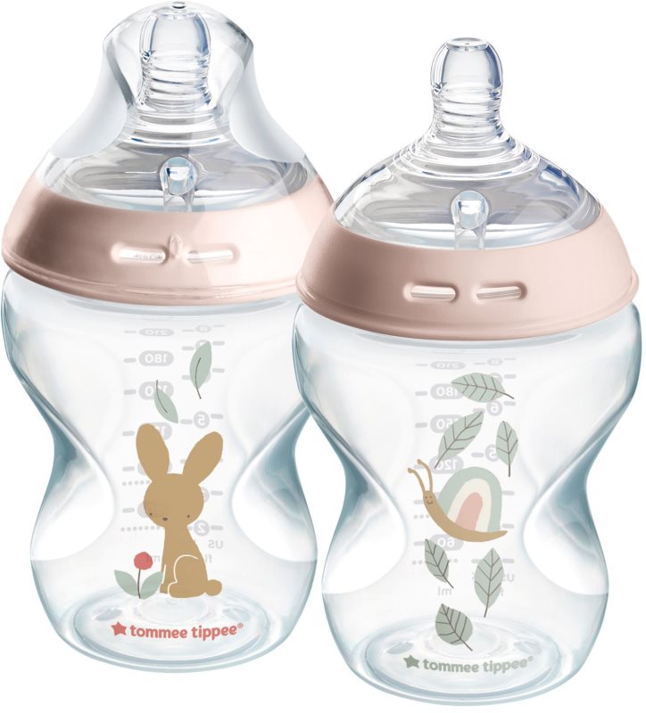 Tommee Tippee Natural Start Anti-Colic biberon pentru sugari Slow Flow 0m+ 2x260 ml