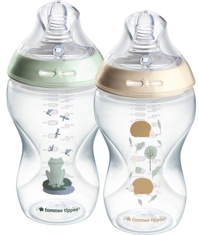 Tommee Tippee Natural Start Anti-Colic biberon auto-sterilizant Nature Medium Flow 3 m+ 2x340 ml