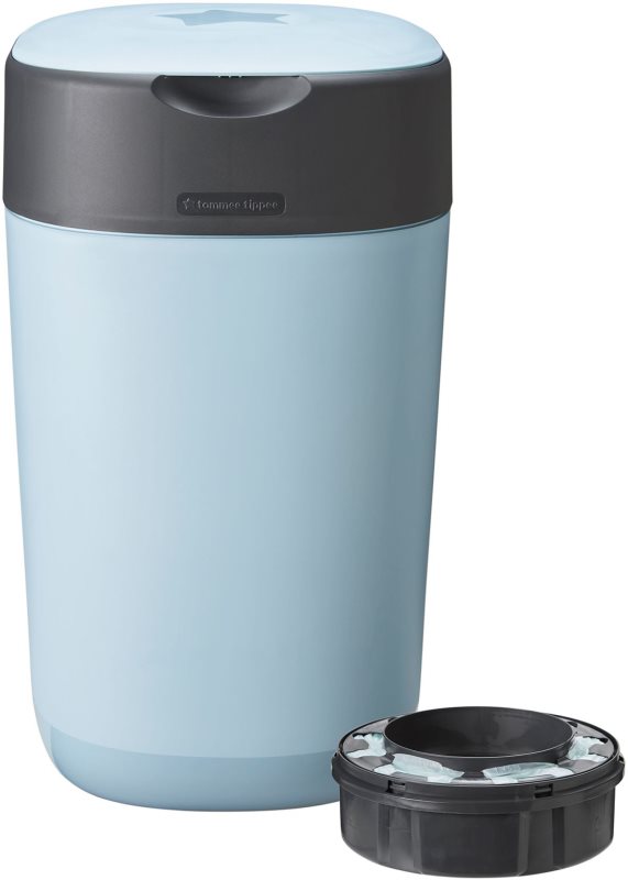 Tommee Tippee Twist & Click Blue coș pentru scutece + casetă pentru coș 1 buc