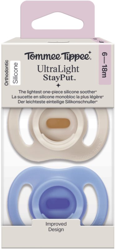 Tommee Tippee Ultra Light Stay Put 6-18 m suzetă