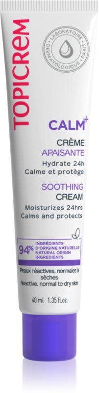 Topicrem UH FACE CALM+ Light Soothing Cream crema calmanta impotriva luminii pentru piele normală și mixtă 40 ml