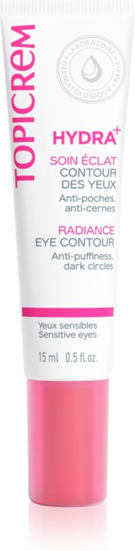 Topicrem UH FACE HYDRA+ Radiance Eye Contour crema de ochi iluminatoare impotriva pungilor de sub ochi 15 ml