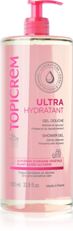Topicrem UH BODY Gentle Cleansing Gel Gel de curatare delicat pentru față, corp și păr 1000 ml