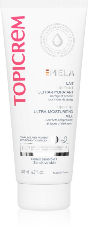 Topicrem MELA Unifying Ultra-Moisturizing Milk SPF15 lapte hidratant impotriva petelor