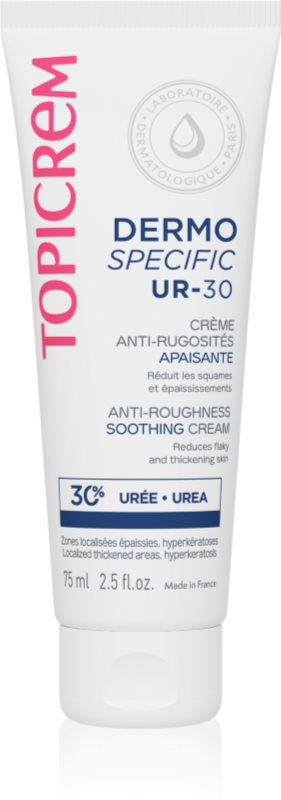 Topicrem UR-30 Anti-Roughness Soothing Cream crema calmanta pe pielea fierbinte 75 ml