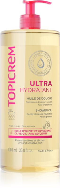 Topicrem UH BODY Shower Oil ulei de curățare hidratant pentru piele uscata si sensibila