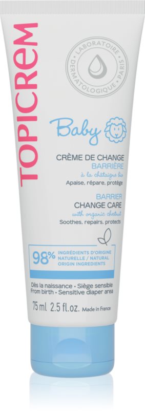 Topicrem BABY Barrier Change Care cremă de protecție împotriva petelor inflamate 75 ml