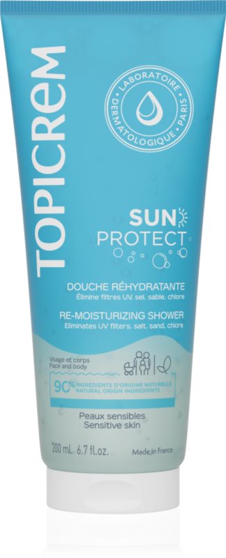 Topicrem Sun Protect Re-Moisturizing Shower gel de dus hidratant dupa expunerea la soare 200 ml