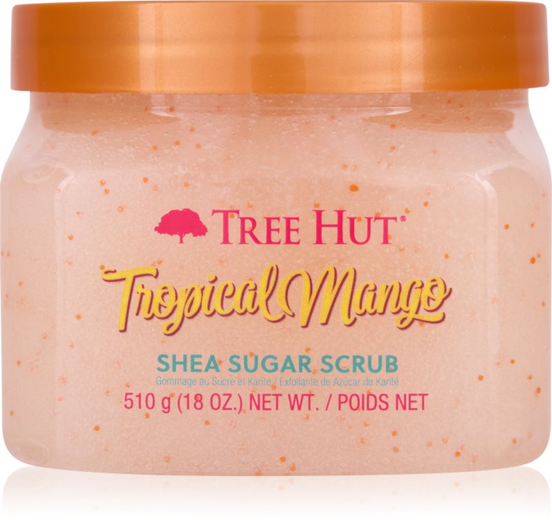 Tree Hut Shea Sugar Scrub Tropical Mango exfoliant din zahar unt de shea 510 g