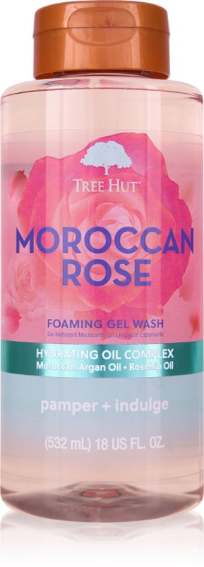 Tree Hut Moroccan Rose Foaming Gel Wash gel de dus spumant 532 ml