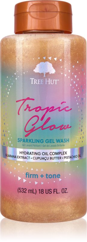 Tree Hut Tropic Glow Foaming Gel Wash gel de dus hidratant pentru stralucire 532 ml