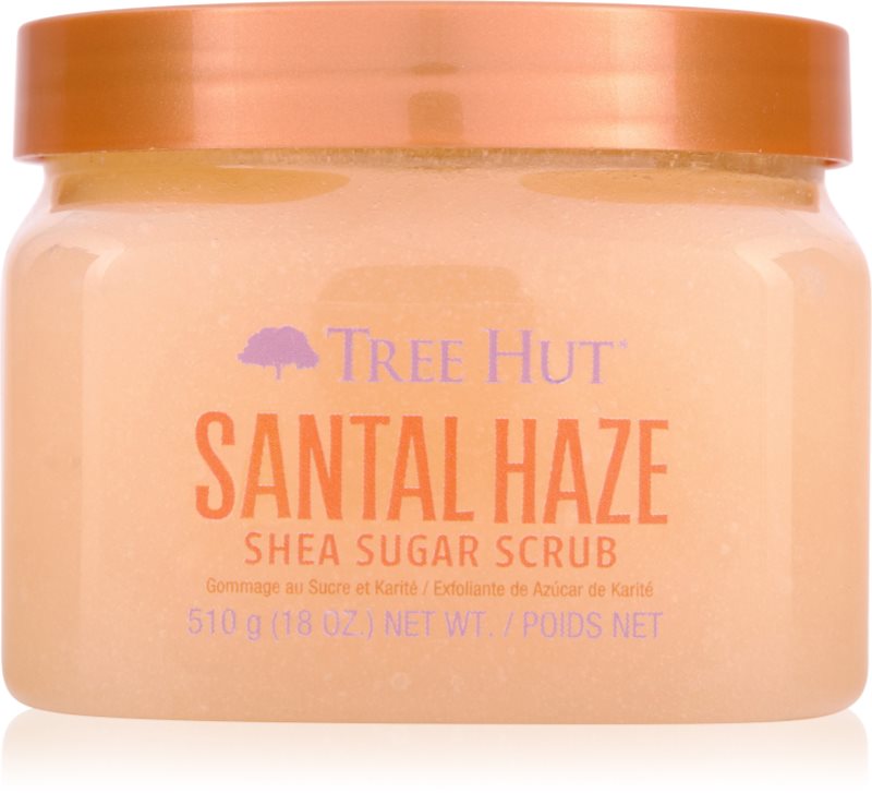 Tree Hut Shea Sugar Scrub Santal Haze exfoliant de corp cu zahăr 510 g