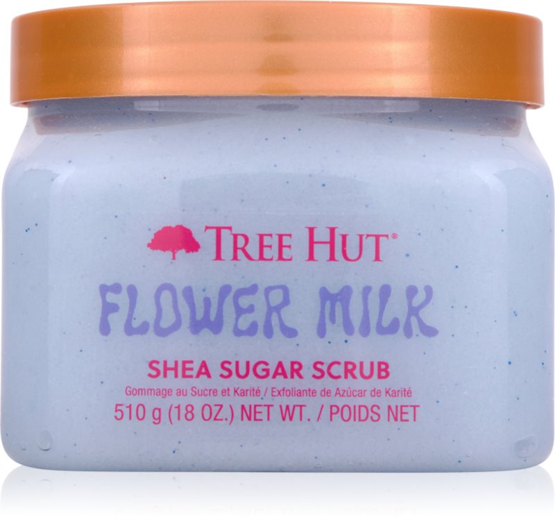 Tree Hut Shea Sugar Scrub Flower Milk exfoliant de corp cu zahăr 510 g