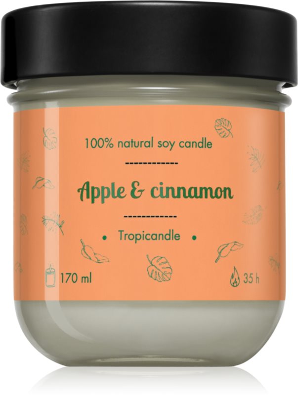 Tropicandle Apple & Cinnamon lumânare parfumată 170 ml