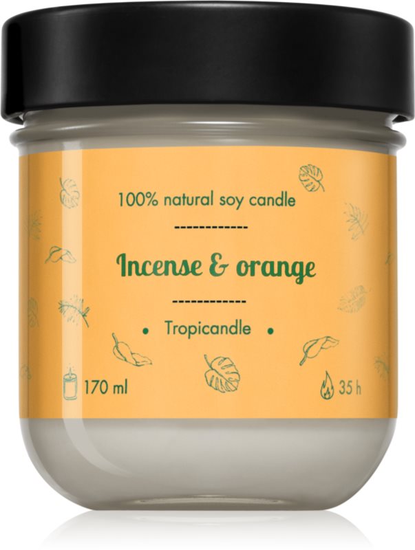 Tropicandle Incense & Orange lumânare parfumată 170 ml
