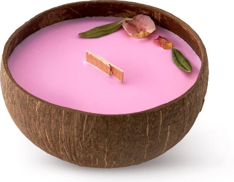 Tropicandle Roses lumânare parfumată cu fitil din lemn 350 ml