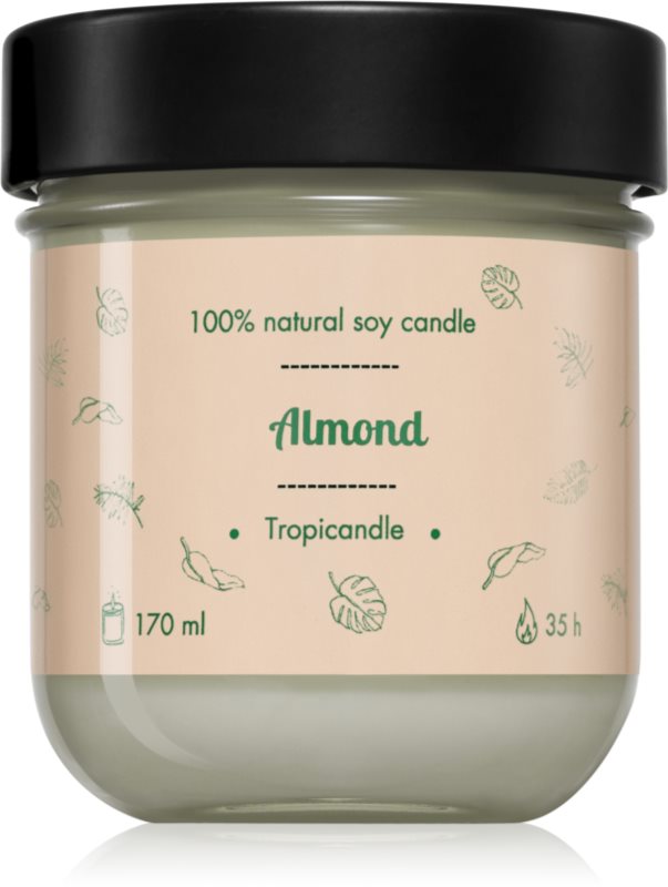 Tropicandle Almond lumânare parfumată 170 ml