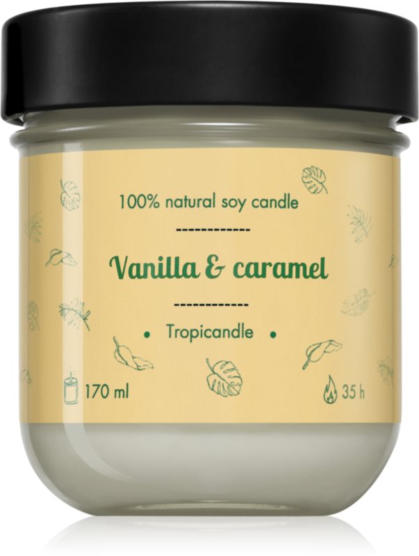 Tropicandle Vanilla & Caramel lumânare parfumată 170 ml
