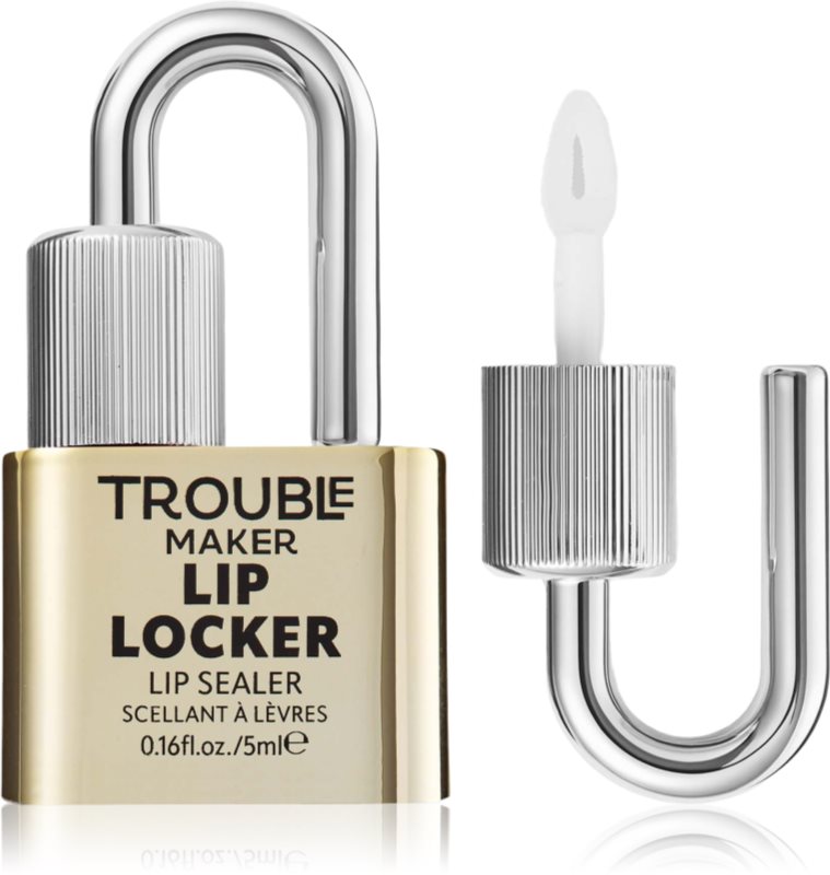Trouble Maker Lip Locker Top Coat lip gloss pentru un efect de lunga durata 5 ml