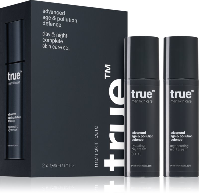 true men skin care Day & night complete skin care set set pentru îngrijirea pielii ziua și noaptea pentru bărbați