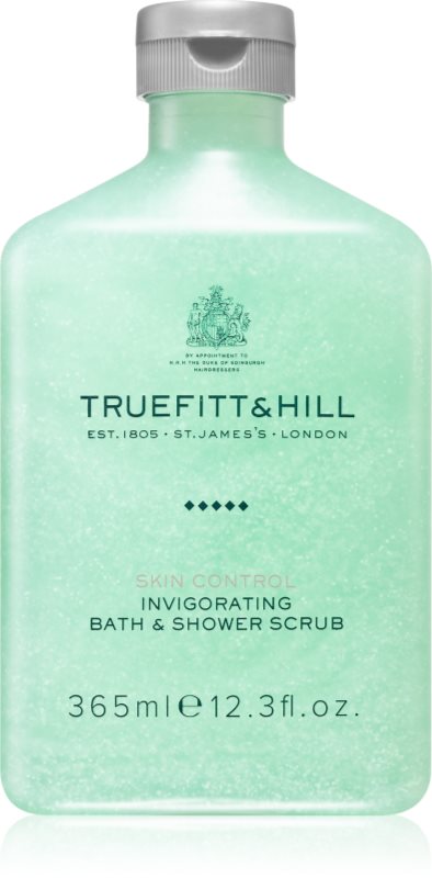 Truefitt & Hill Skin Control Invigorating Bath & Shower Scrub Peeling pentru fata si corp pentru bărbați 365 ml