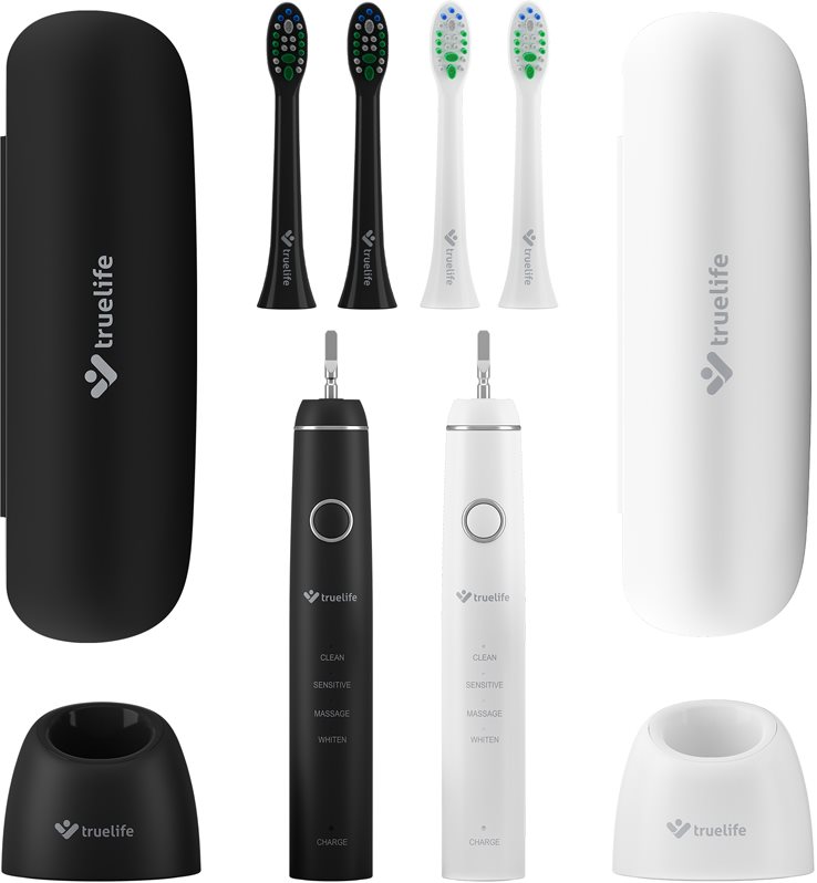 TrueLife SonicBrush Compact Duo Sonic Electric periuță de dinți, 2 setari 2 buc