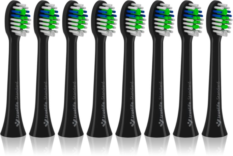 TrueLife SonicBrush Compact Black Standard capete de schimb pentru periuta de dinti TrueLife SonicBrush Compact-series Black 8 buc