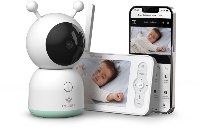 TrueLife NannyCam R7 Dual Smart monitor video digital pentru bebeluși 1 buc