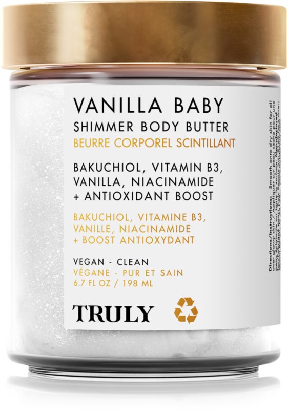 Truly Vanilla Baby unt de corp intens hidratant stralucire de perla 198 ml