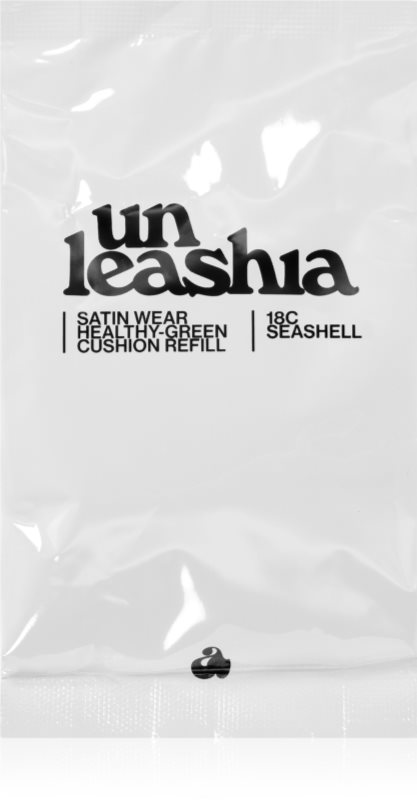 Unleashia Satin Wear Healthy Green Cushion Refill burete cu machiaj de lungă durată rezervă culoare 18C Seashell 15 g