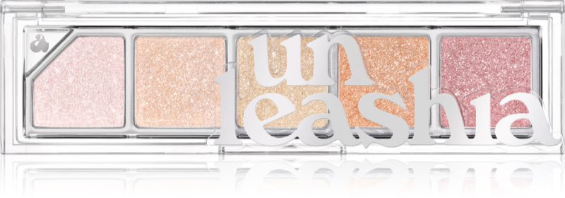 Unleashia Mood Shower Face Palette paletă cu farduri de ochi și iluminator stralucire de perla