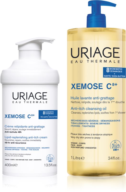 Uriage Xemose C8+ Comfort Set set pentru piele foarte sensibila sau cu dermatita atopica
