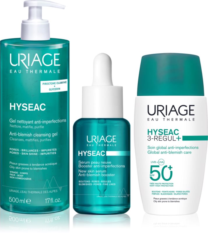 Uriage Hyseac Acne-Prone Skin Care Set set pentru tenul gras, predispus la acnee