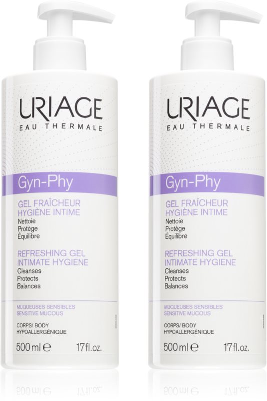 Uriage Gyn-Phy Refreshing Gel Intimate Hygiene set pentru igiena intima