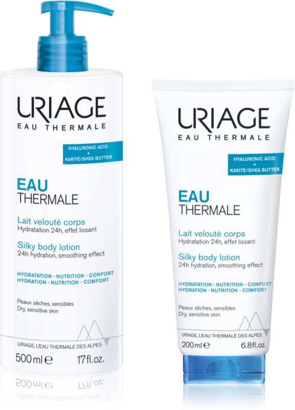 Uriage Eau Thermale Silky Body Lotion set pentru piele neteda si delicata
