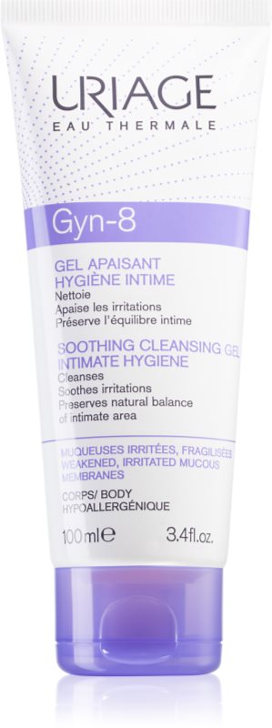 Uriage Gyn-Phy Gyn-8 Soothing Cleansing Gel Intimate Hygiene gel pentru igiena intima pentru piele iritata 100 ml