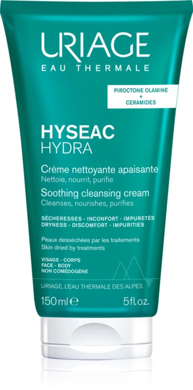 Uriage Hyseac Hydra Soothing Cleansing Cream crema de curatare cu efect de calmare pentru piele uscata si iritata in urma tratamentului antiacneic 150 ml