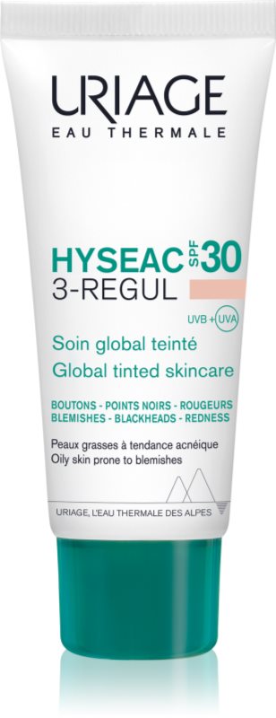 Uriage Hyseac 3-Regul tratament nuanțator complex, contra imperfecțiunilor pielii SPF 30 40 ml