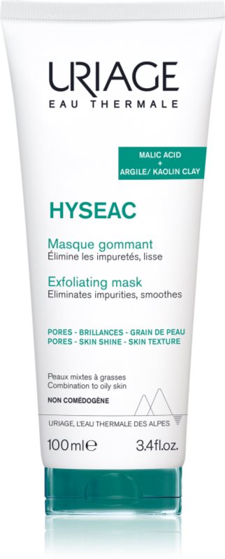 Uriage Hyseac Exfoliating Mask masca exfolianta pentru ten gras și mixt 100 ml