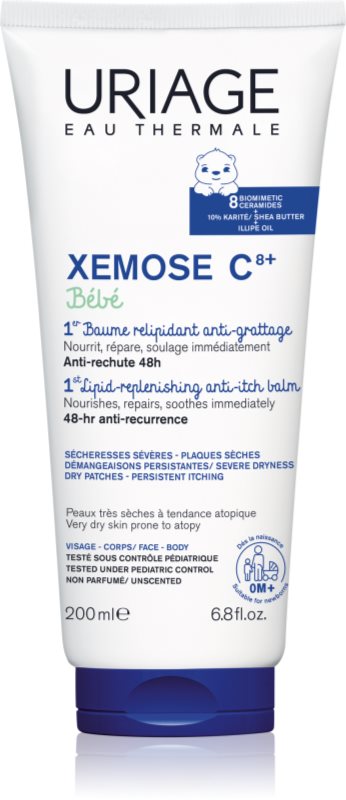 Uriage Xemose C8+ Bébé balsam calmant pentru piele uscata spre atopica pentru nou-nascuti si copii 200 ml