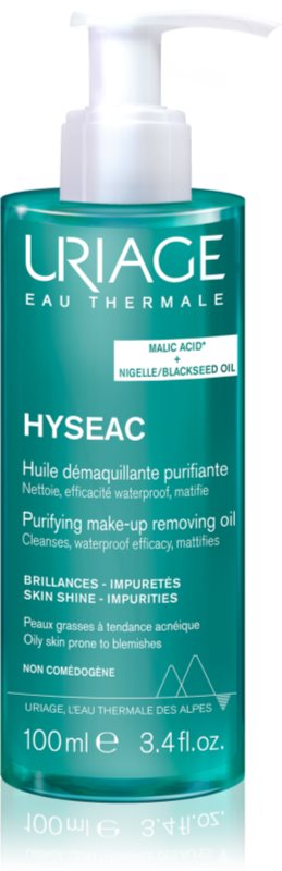 Uriage Hyseac Purifying Make-up Removing Oil ulei de curatare pentru tenul gras, predispus la acnee 100 ml