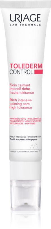 Uriage Toléderm Control Rich Soothing Care crema calmanta hrănitoare pentru piele sensibila si intoleranta 40 ml