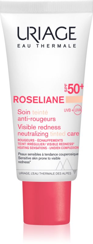 Uriage Roseliane CC Cream SPF 50+ cremă CC împotriva roșeții tenului SPF 50+ culoare Light Tint 40 ml