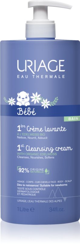 Uriage Bébé 1st Cleansing Cream crema demachianta delicata pentru nou-nascuti si copii