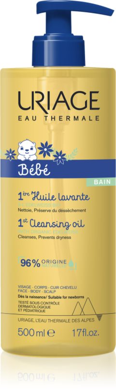 Uriage Bébé 1st Cleansing Oil ulei de curatare hranitor pentru copii 500 ml